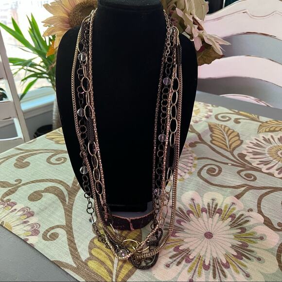 R. J. Graziano Multi Chain Necklace - Picture 2 of 7